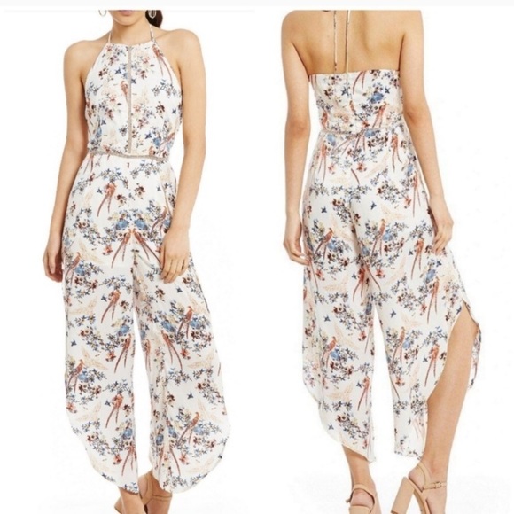 Gianni Bini Other - Gianni Bini Candace Floral Jumpsuit Size M
